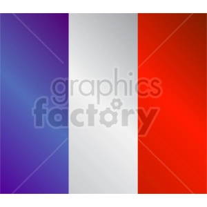 The image is a representation of the national flag of France, consisting of three vertical bands of blue, white, and red.