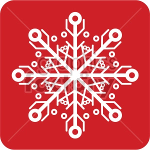 white snowflake vector icon