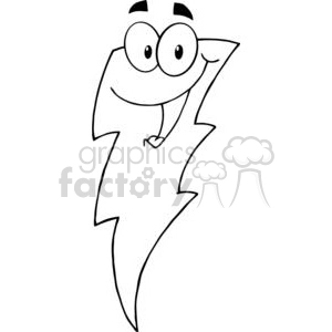 4079-Happy-Lightning-Mascot-Cartoon-Character