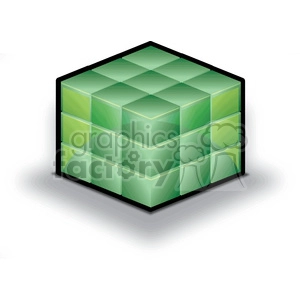 database-cube-green