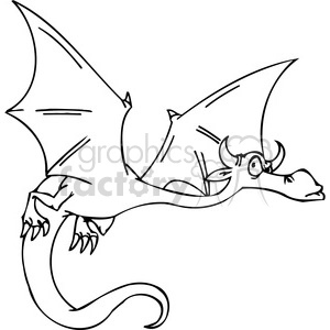 Funny Cartoon Dragon - Fantasy Flying Dragon