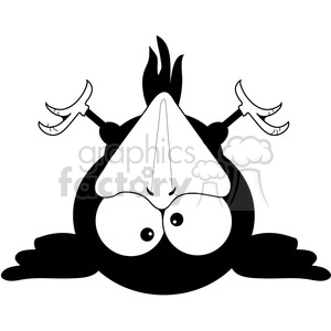 A playful and humorous clipart image of a cartoon bird lying upside down with a surprised expression.