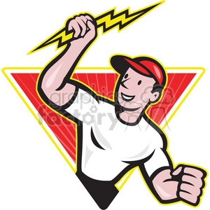 electrician lightning bolt standing TRI