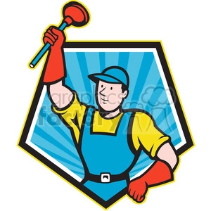super plumber with plunger raised