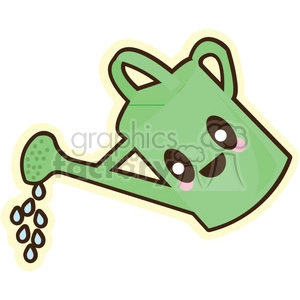 Watering Can cartoon character illustration