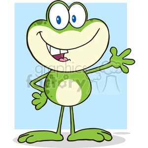 Funny Cartoon Frog