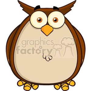 Funny Cartoon Owl