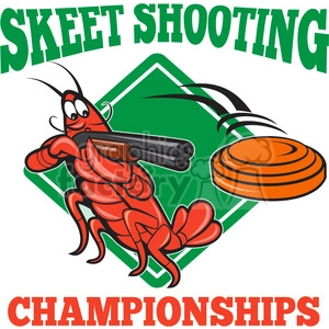 crayfish skeet shooting shotgun shape