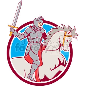 knight rider horse sword side CIRC