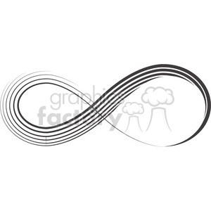 Elegant Infinity Symbol with Curving Lines