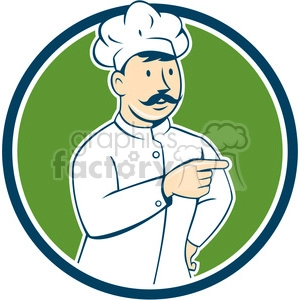 chef mustache pointing front CIRC