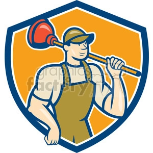plumber plunger shoulder SHIELD