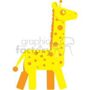 Cartoon Giraffe - Colorful Animal