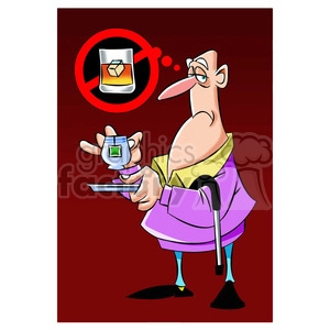 max the cartoon senior character wanting whiskey instead of tea