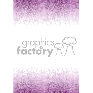 A clipart image featuring a border made up of purple mosaic tiles at the top and bottom. The center of the image is blank, providing space for text or other content.