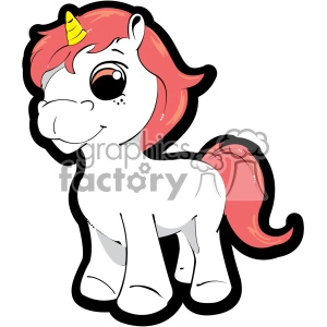 Cute Unicorn Pony Cartoon