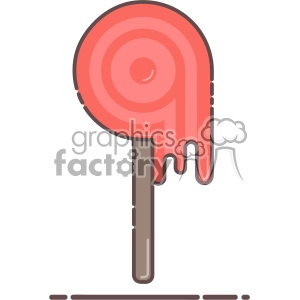 Lollipop flat vector icon design