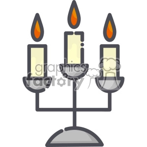 Candlesticks clip art vector images