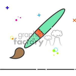 Paintbrush vector clip art images