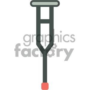 crutches medical vector icon