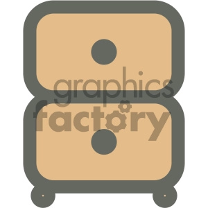 small dresser furniture icon