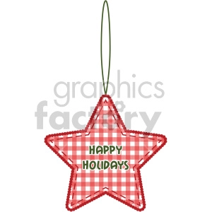 red star Christmas tree decoration