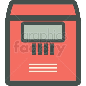 safety deposit box vector icon