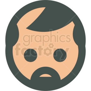 middle aged man avatar vector icons