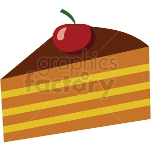 slice of cake vector flat icon clipart with no background