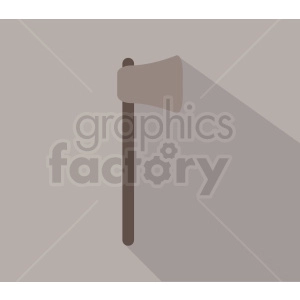 axe on light gray background