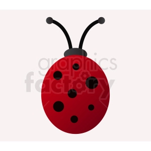 ladybug with black spots