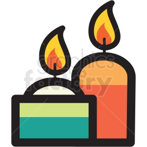 candles vector icon clipart