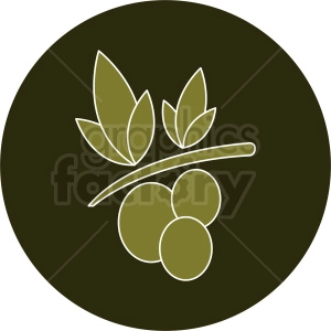 olives icon with white outline