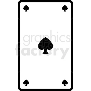 spades playing card vector icon