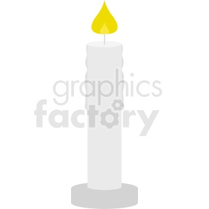 lit candle vector clipart