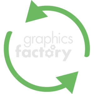 green recycle vector icon