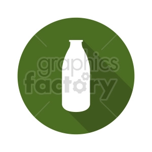 milk bottle vector clipart icon