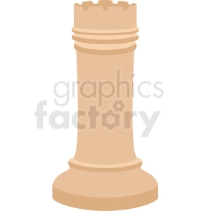 chess rook piece vector clipart