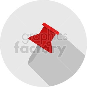 thumb tack vector clipart 1