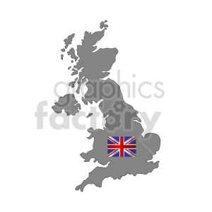 Great Britain flag vector clipart 010