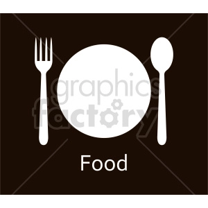 dinner plate design vector clipart