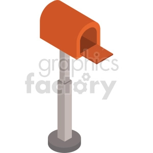 isometric mail box vector icon clipart 4