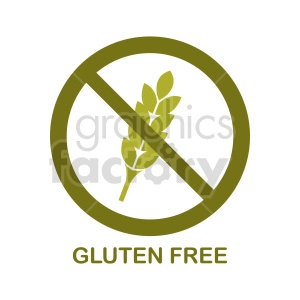 gluten free symbol vector graphic 03