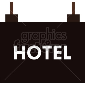 hotel sign clipart