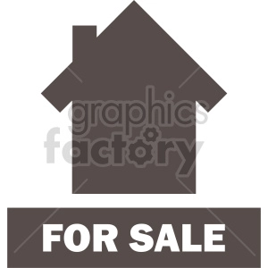 house for sale clipart