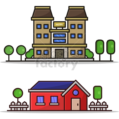 house flat icon vector graphic