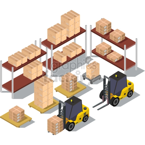 factory warehouse vector graphic