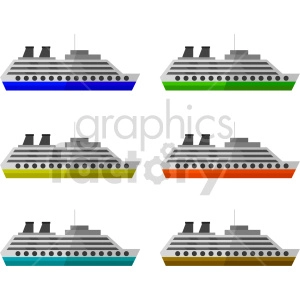 cruise ship graphic bundle