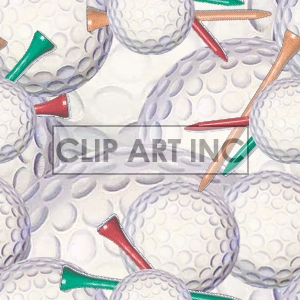 Golf ball tiled background