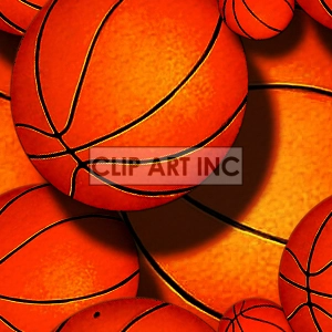 Basketball tiled background